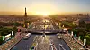 Aerial view of Paris during the upcoming Paris Olympics with Eiffel tower and Seine river [ATOUT FRANCE]