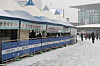 A Covid-19 screening clinic at Seoul Station in central Seoul is covered with snow amid a heavy snow warning on Wednesday. [NEWS1]