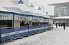 A Covid-19 screening clinic at Seoul Station in central Seoul is covered with snow amid a heavy snow warning on Wednesday. [NEWS1]