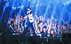 K-pop singer and producer PSY will perform his signature water show, titled this year 'Summer Swag 2022' in Seoul from July 15 to 17. This file photo shows the singer during his last water show concert in 2018. [YONHAP]