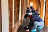 Employees participate in Hyundai Mobis’s cultural heritage preservation activity. [HYUNDAI MOBIS]