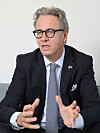 Swedish Ambassador to Korea Jakob Hallgren speaks with the Korea JoongAng Daily on Oct. 30 at the embassy in central Seoul. [PARK SANG-MOON]