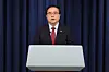 Korean National Security Adviser Kim Sung-han gives a press briefing on Indonesian President Joko Widodo’s two-day visit to Seoul this week at the presidential office in Yongsan District, central Seoul, Monday. [JOINT PRESS CORPS]
