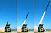 Pyongyang fires new cruise missiles from a test site in Wonsan in Kangwon Province under the supervision of North Korean leader Kim Jong-un on June 8, 2017, in a photo revealed by the North’s official Rodong Sinmun. North Korea launched multiple short-range Kumsong-3 cruise missiles from Munchon in its eastern Kangwon Province, into the East Sea on April 14, 2020. The North fired two cruise missiles off its west coast Sunday. [YONHAP]