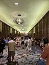 Tourists scramble to book extra nights on the Pacific island of Guam as Typhoon Mawar brings howling winds and intense rainfall, leaving them stranded. [JOONGANG ILBO]