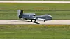 A South Korean Air Force Global Hawk taxis on a runway at an airbase in Sacheon, South Gyeongsang, in June after returning from a reconnaissance mission. [YONHAP]