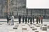 Designer Yoo Hyun-chul's DWS Company films the collection at the Oil Tank Culture Park in Sangam-dong, western Seoul on March 9. [SEOUL METROPOLITAN GOVERNMENT]