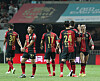 FC Seoul players celebrate after winning a K League 1 match against Suwon FC at Seoul World Cup Stadium in western Seoul on July 12, 2023. [NEWS1]