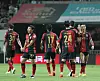 FC Seoul players celebrate after winning a K League 1 match against Suwon FC at Seoul World Cup Stadium in western Seoul on July 12, 2023. [NEWS1]
