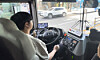 KT's autonomous driving buses in Anyang, Gyeonggi, have achieved Level 3 autonomous driving, allowing the vehicle to drive itself under limited conditions. [LEE JAE-LIM]