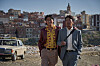 Ju Ji-hoon, left, plays Kim Pan-soo, a taxi driver who gets involved in Lee Min-joon's mission to deliver a ransom and rescue a Korean diplomat in ″Ransomed.″ Ha Jung-woo, right, plays Min-joon. [SHOWBOX]