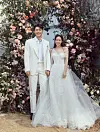 A wedding photo of Hyun Bin, left, and Son Ye-jin. The actor couple got married in March 2022. [VAST ENTERTAINMENT]