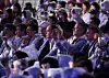 A Bureau International des Expositions (BIE) delegation watches K-pop performances during K-Culture Night held at Busan Cinema Center on Wednesday night. [YONHAP]