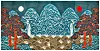The eight-panel folding screen features ilwolobongdo, the famous depiction of the sun, moon and five peaks that symbolize power and eternity, which was placed behind the king’s thrones of the Joseon Dynasty. The embroidery was done by Yoo to decorate the room where the Asia-Pacific Economic Cooperation Summit was held in Busan in 2005. [PARK SANG-MOON]