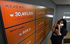 An electronic display at a crypto exchange in southern Seoul shows the prices of cryptocurrencies on July 28. [NEWS1]
