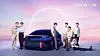 Boy band BTS poses next to a concept car under Hyundai Motor's electric vehicle (EV) brand Ioniq. According to Hyundai Motor on Monday, BTS launched 'Ioniq: I'm on it,' a brand song dedicated to the EV. It is the first music collaboration between the Korean automaker and the boy band.[YONHAP]