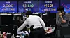 Screens in Hana Bank's trading room in central Seoul show stock and foreign exchange markets close on Wednesday. [YONHAP]