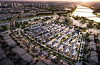 Computer rendered image of Bsuan Eco Delta Smart Village. [K-water]