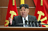 North Korean leader Kim Jong-un presides over an annual year-end general meeting of the Central Committee of its ruling Workers' Party, held from Dec. 23 to 27, in a photo published by the official Korean Central News Agency on Dec. 29. [YONHAP]