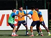 Kim Min-jae, second from left, trains with Fenerbahce for the first time on Saturday. [YONHAP]