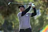 An Byeong-hun plays his shot from the 12th tee during the third round of The American Express at PGA West La Quinta Country Club in La Quinta, California on Jan. 21. [GETTY IMAGES]