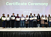 Participants of the World Health Organization's biomanufacturing training program take a photo at a completion ceremony held in Korea on Nov. 18. [MINISTRY OF HEALTH AND WELFARE]