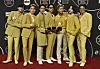 Boy band BTS at the 2021 American Music Awards in November [AP/YONHAP]