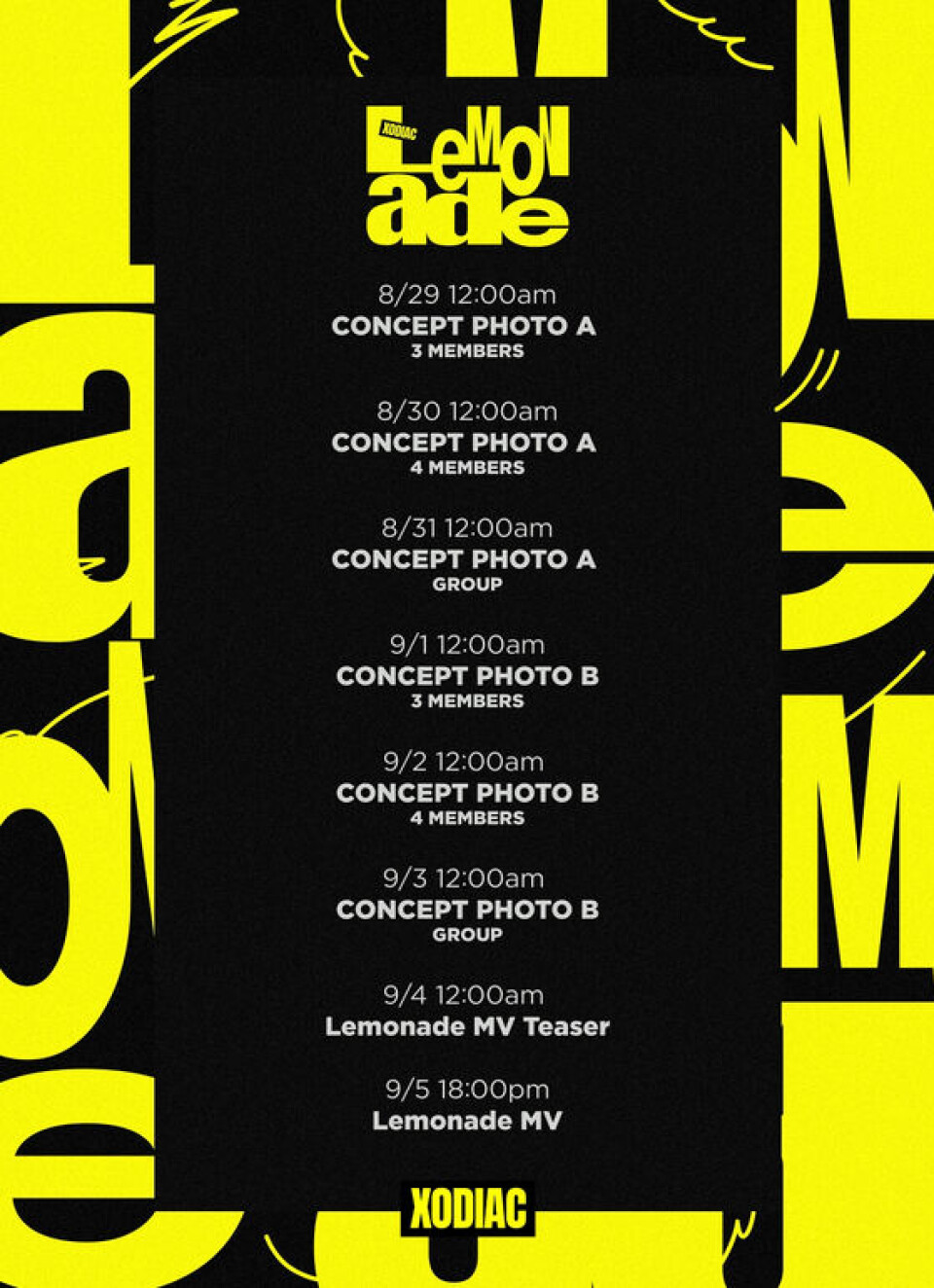 One Image Xodiac to drop 'Lemonade' on Sept. 5, releases teaser image