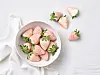 White strawberries, a special type a strawberry that is more sweet and white in color. [LOTTE MART]
