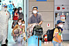 A group of 378 Afghans who worked with the Korean government over the years and their families, including many young children, arrive at Incheon International Airport Thursday afternoon. [JOINT PRESS CORPS]