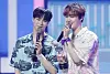 Moonbin & Sanha, a subunit of boy band Astro, speaks after winning No. 1 on the MBC music show 'Show Champion' in May 2022. [NEWS1]