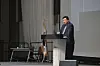 Celltrion Chairman Seo Jung-jin speaks during a shareholder meeting Tuesday in Incheon. [CELLTRION]