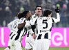 Juventus celebrate scoring during a Serie A match against Venezia at Allianz Stadium in Turin, Italy on Dec. 14. [REUTERS/YONHAP]