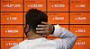 Bitcoin value is shown on a board at Bithumb in Gangnam, Seoul, on Friday. [YONHAP]