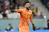 France's goalkeeper Hugo Lloris gestures during a round of 16 match between France and Poland at the 2022 FIFA World Cup at Al Thumama Stadium in Doha, Qatar on Sunday. [AP/YONHAP]