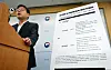 Cho Hyun-soo, Environment Ministry director, announces the Yoon Suk-yeol government's green taxonomy, which includes nuclear energy, at the government complex in Sejong on Tuesday. [YONHAP]
