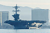 The USS Abraham Lincoln deploys from the San Diego Naval Air Station North Island in San Diego, California on January 3, 2022. [REUTERS/YONHAP]
