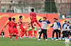 The U-20 Korean national football team celebrates after beating Jordan 2-0 on Sunday at JAR Stadium in Tashkent, Uzbekistan [YONHAP]