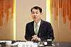 Financial Supervisory Service chief Jeong Eun-bo speaks at a press event held in central Seoul on Wednesday. [FSS]
