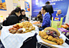 As debate continues in Europe over whether plant-based products should be allowed to use meat-related terms like “burger” or “sausage,” a file photo shows mushroom-based alternative meat products on display at the Seoul International Sourcing Fair at Coex in Gangnam District, southern Seoul, on Dec. 4, 2024. [YONHAP]