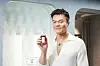 Park Jin-young, founder and lead producer of JYP Entertainment, poses with a Sioris makeup product. [SIORIS]