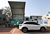 A hydrogen car fueling station in Sangam, Seoul, that was opened in October 2020. [YONHAP]