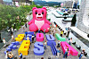 This computer-generated image, provided by Seoul City on Tuesday, shows the visitor rest area that will be set up at Gwanghwamun Square in central Seoul during the tourism festival Seoul Festa 2023, scheduled for March 30 through May 7. [YONHAP]