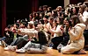 International students attend Korea University's freshman orientation in February. [NEWS1]