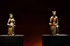 A special exhibition in 2015 organized by the National Museum of Korea shows two Maitreyas in meditation — National Treasure No. 78, left, and No. 83, right — sitting side by side. [NATIONAL MUSEUM OF KOREA]