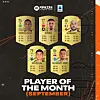 An image posted on the official Serie A Twitter page shows the nominees for EA Sports Player of the Month. [SCREEN CAPTURE]