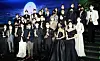 Recipients of the 57th Baeksang Arts Awards pose for a photo with their trophies on Thursday night at Kintex in Goyang, Gyeonggi. [JOONGANG ILBO]
