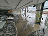 A store in Busan Tuesday morning, damaged from Typhoon Hinnamnor [YONHAP]