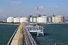 The Gwangyang LNG Terminal, owned by Posco International, which uses high manganese steel for the inner tanks. [POSCO]