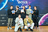 Celebrity coaches pose during the online press conference for 'Boys Planet' on Feb. 2, 2023. [MNET]